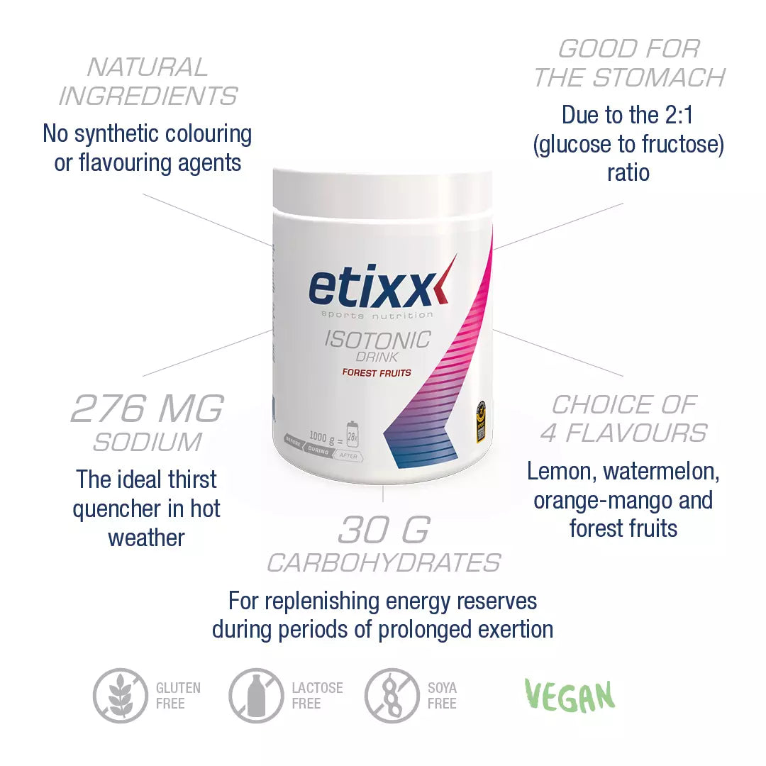 ETIXX ISOTONIC DRINK FRUTOS DO BOSQUE (1 KG)
