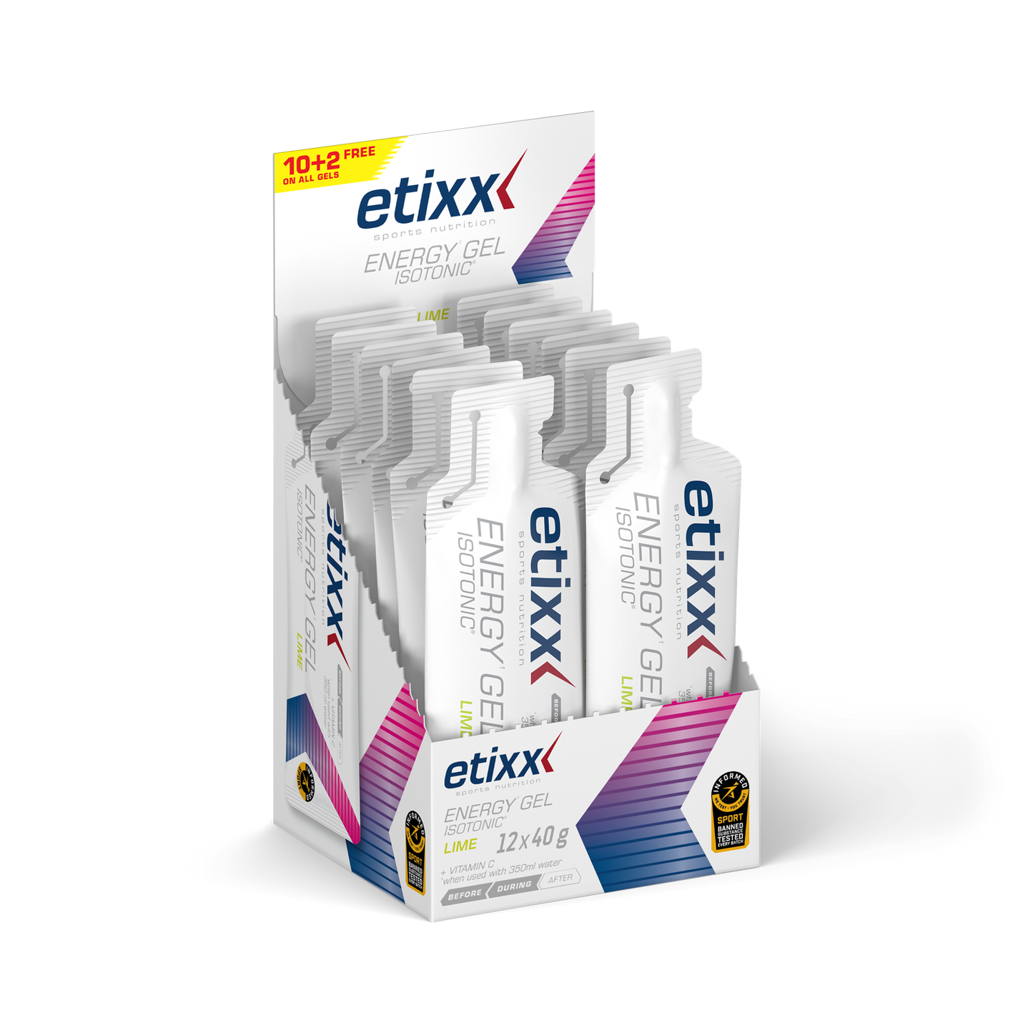 ETIXX ENERGY GEL ISOTONIC LIMA (40 G)