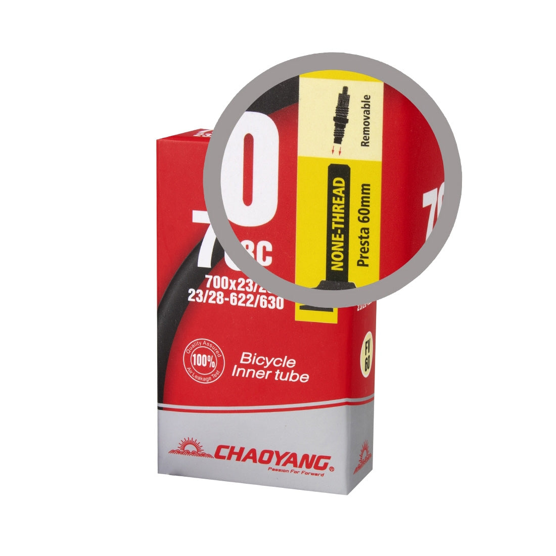 CÂMARA DE AR CHAOYANG STANDARD 700X23/28C (FV) REMOVÍVEL