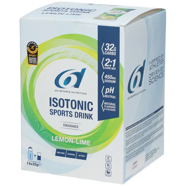 6D ISOTONIC SPORTS DRINK LIMÃO/LIMA (14X35 G)