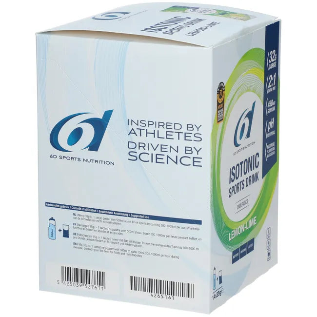 6D ISOTONIC SPORTS DRINK LIMÃO/LIMA (14X35 G)