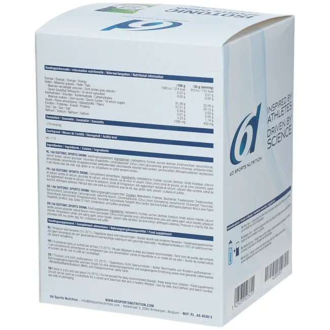 6D ISOTONIC SPORTS DRINK LIMÃO/LIMA (14X35 G)