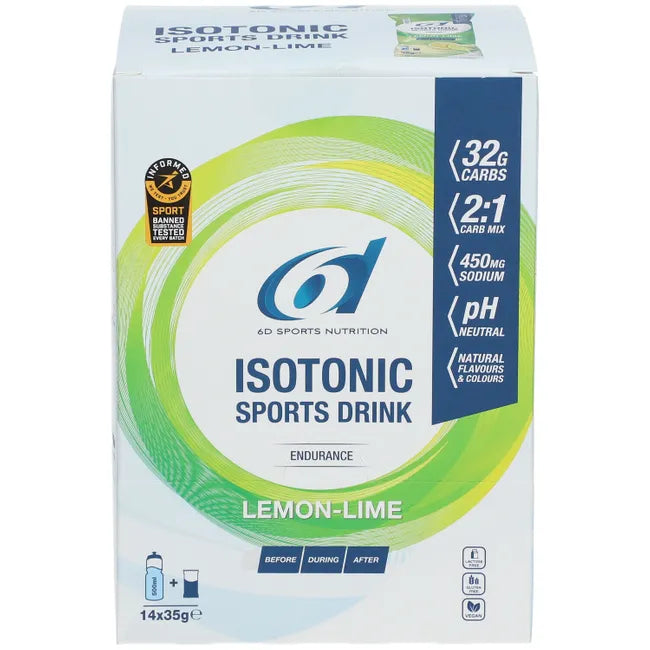 6D ISOTONIC SPORTS DRINK LIMÃO/LIMA (14X35 G)
