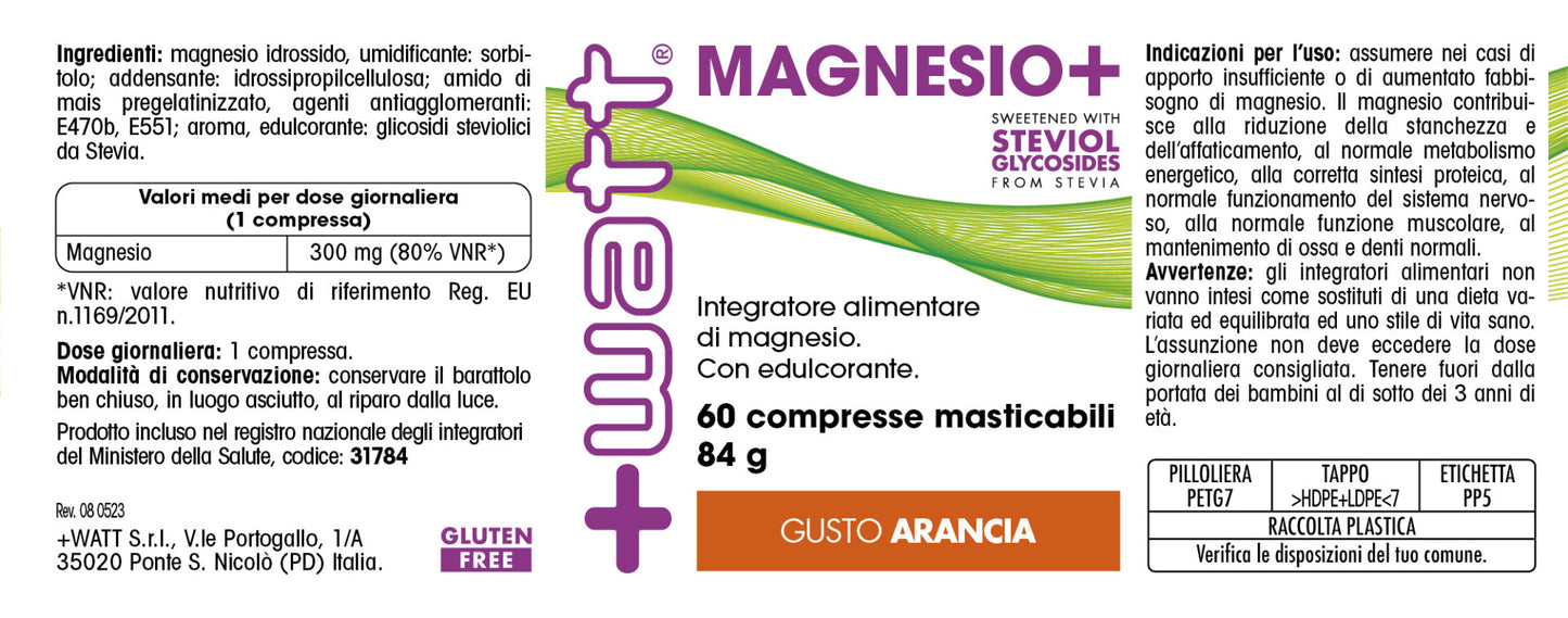 +WATT MAGNESIO+ (84 G)