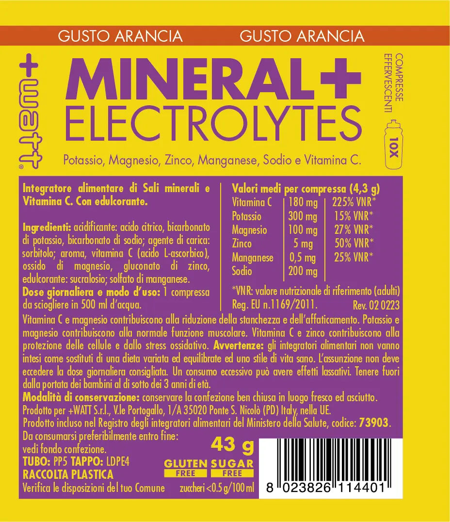 +WATT MINERAL+ ELECTROLYTES (43 G)