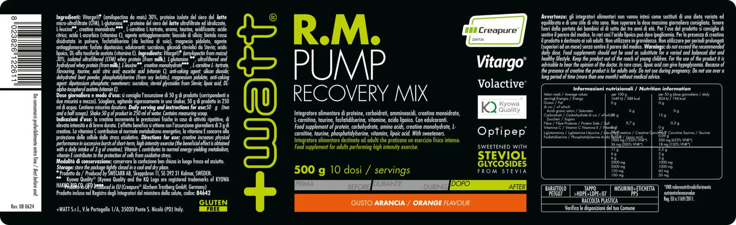 +WATT R.M. PUMP RECOVERY MIX (500 G)
