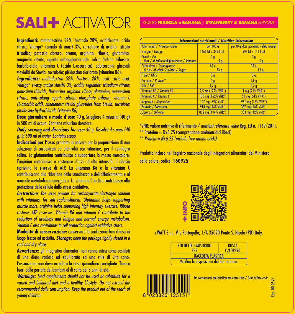 +WATT SALI+ ACTIVATOR (600 G)