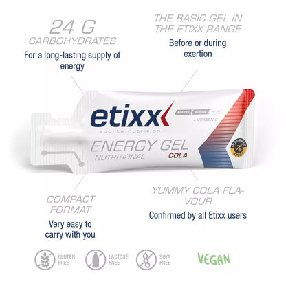 ETIXX ENERGY GEL NUTRITIONAL COLA (38 G)