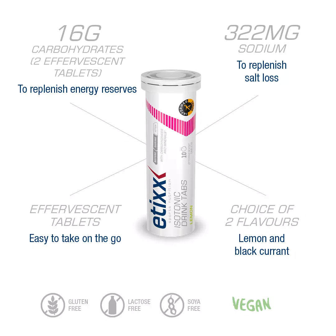 ETIXX ISOTONIC DRINK TABS LIMÃO (110 G)