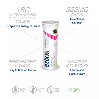 ETIXX ISOTONIC DRINK TABS LIMÃO (110 G)