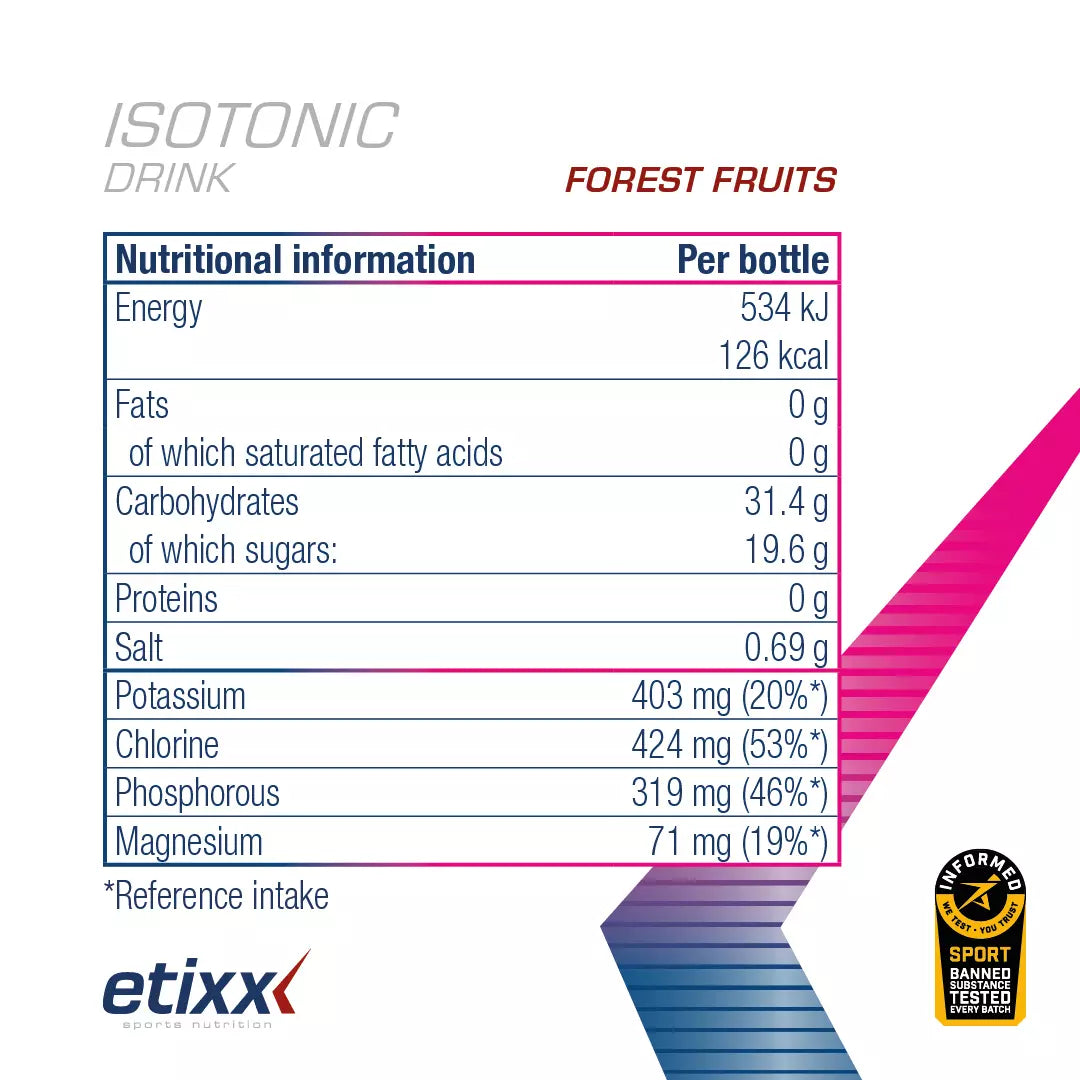 ETIXX ISOTONIC DRINK FRUTOS DO BOSQUE (1 KG)