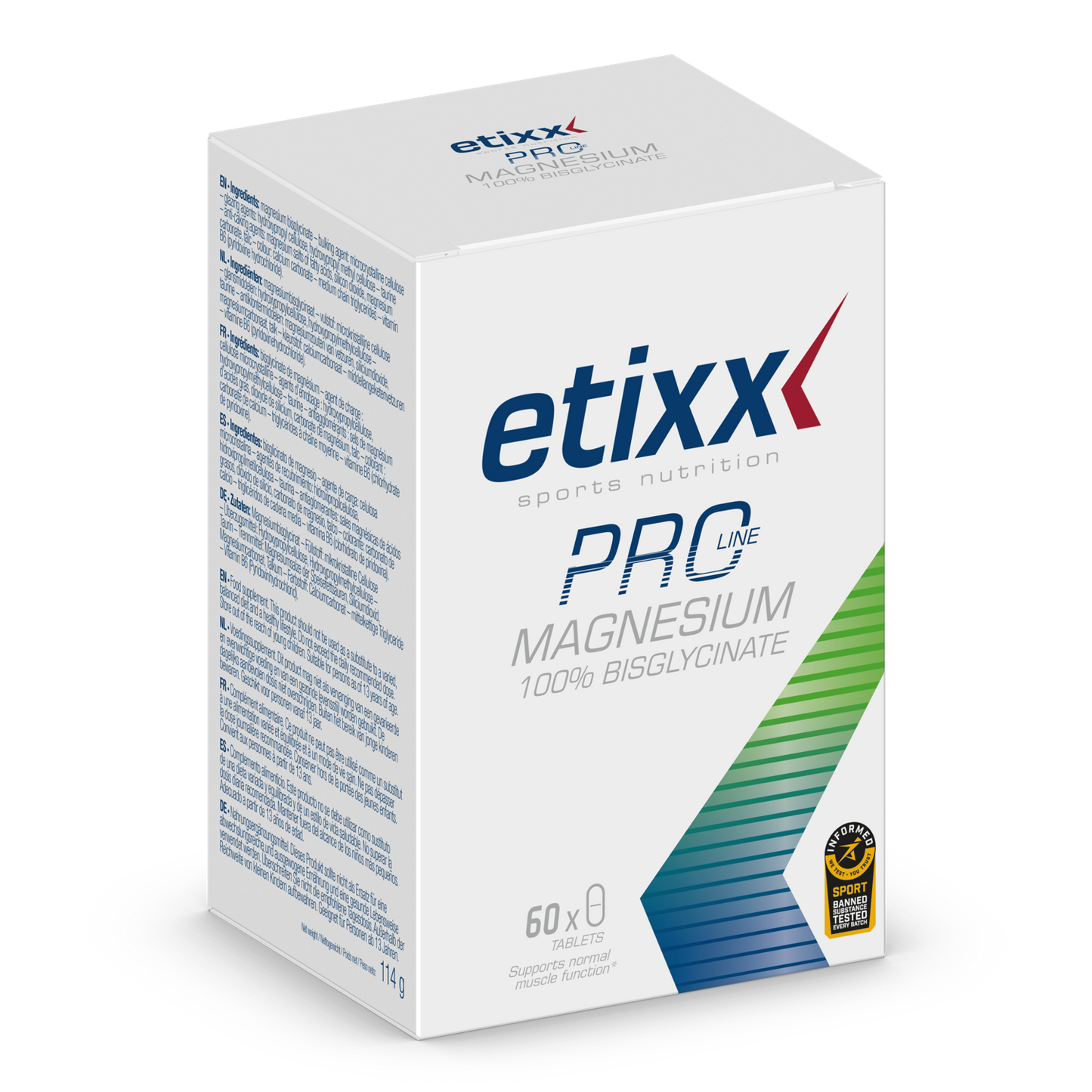 ETIXX PRO LINE MAGNESIUM 100% BISGLYCINATE (114 G)