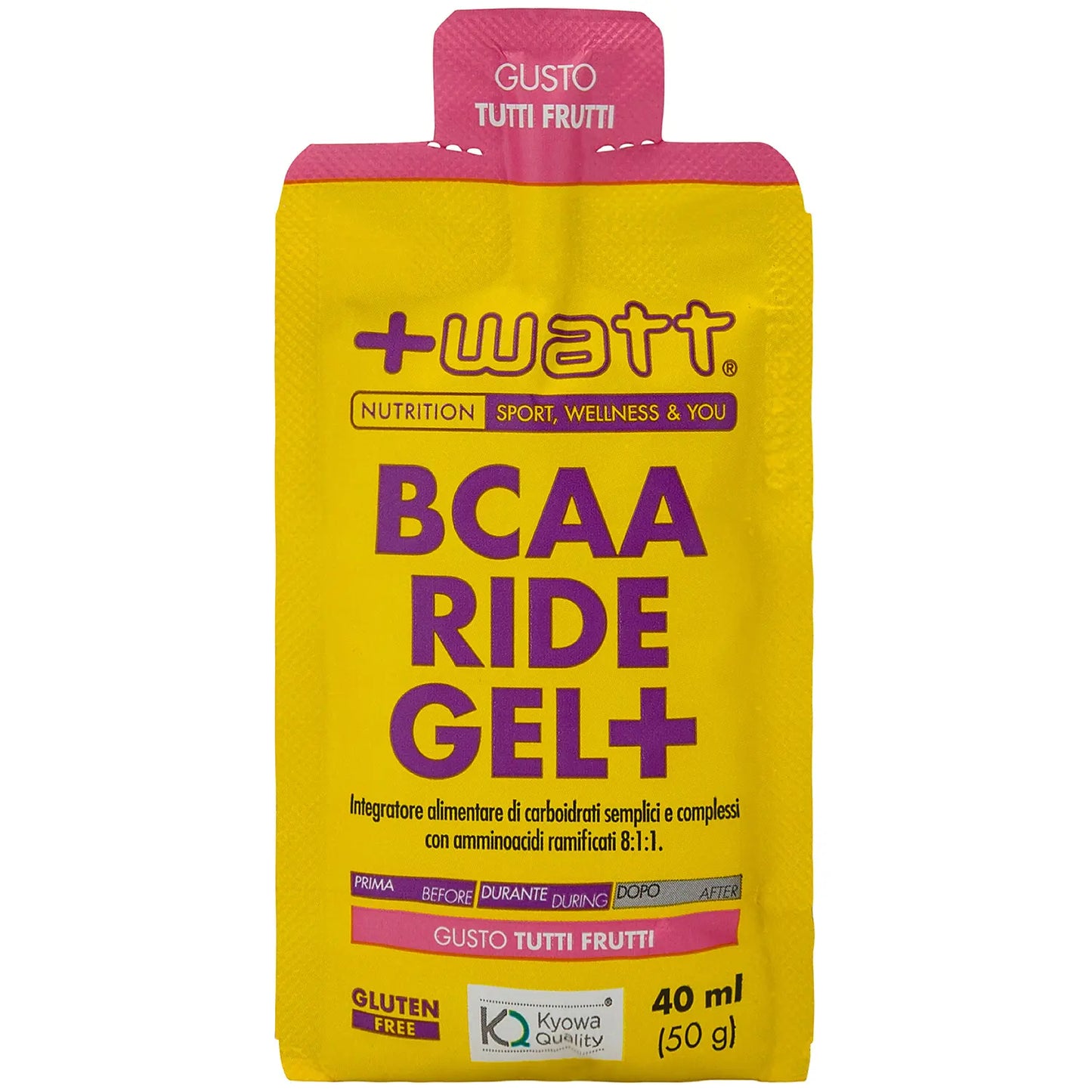 +WATT BCAA RIDE GEL+ TUTTI FRUTTI 40 ML (50 G)