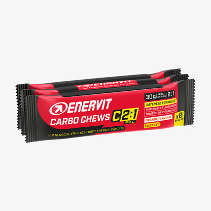 ENERVIT CARBO CHEWS C2:1PRO LARANJA (3X34 G)