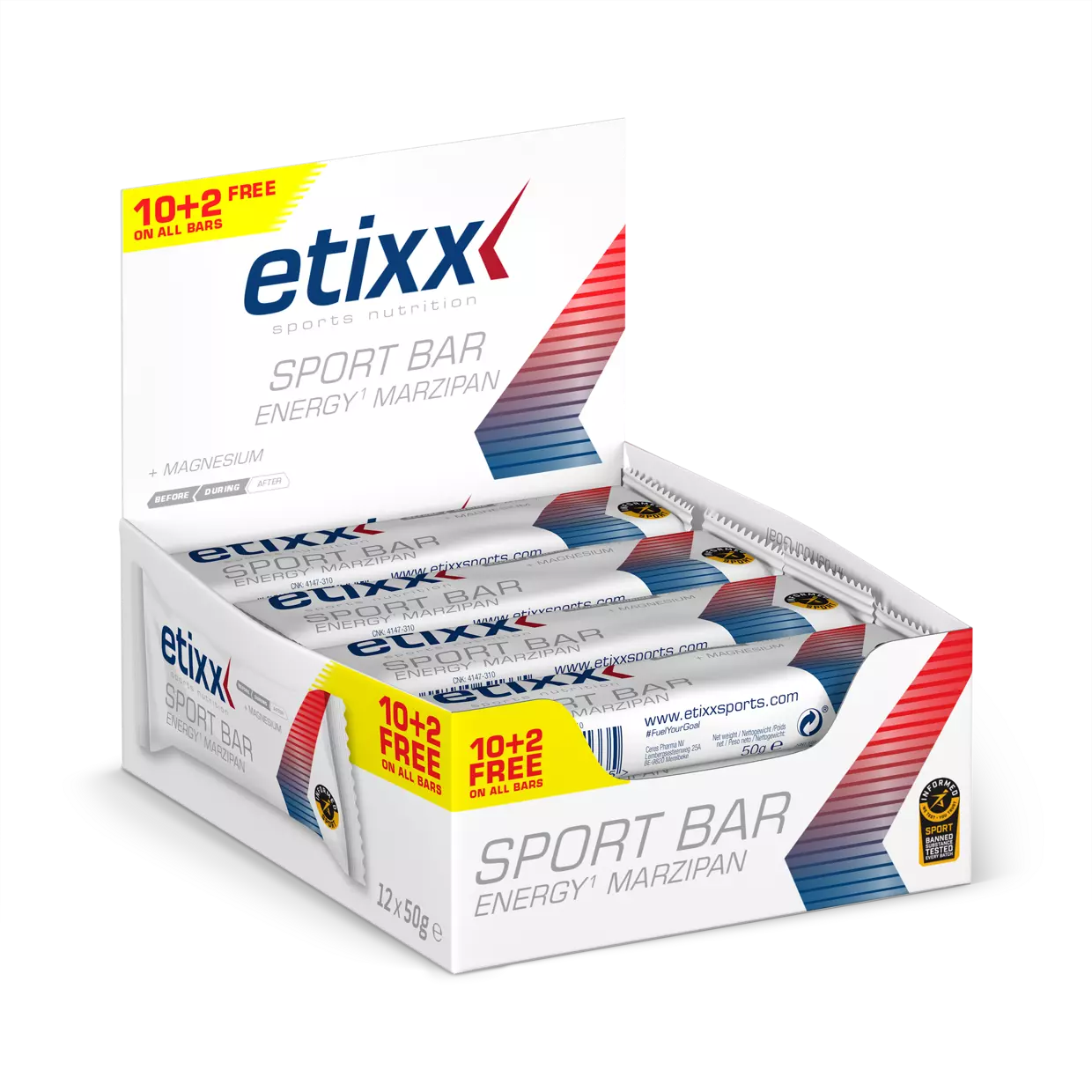 ETIXX SPORT BAR ENERGY MARZIPAN (50 G)